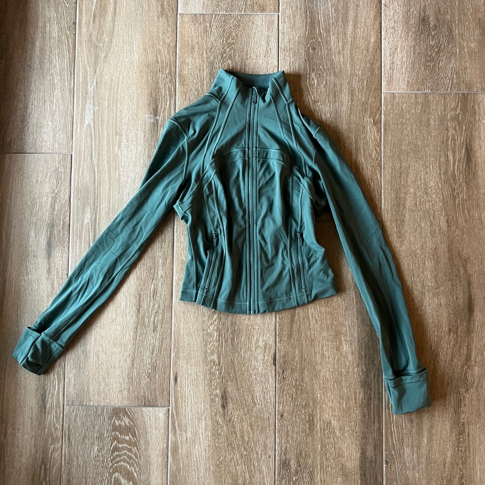 Lululemon Define Cropped Jacket – Green, Size 6